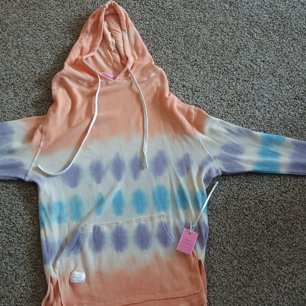 Tie-Dye Hoodie with Pastel Colors
